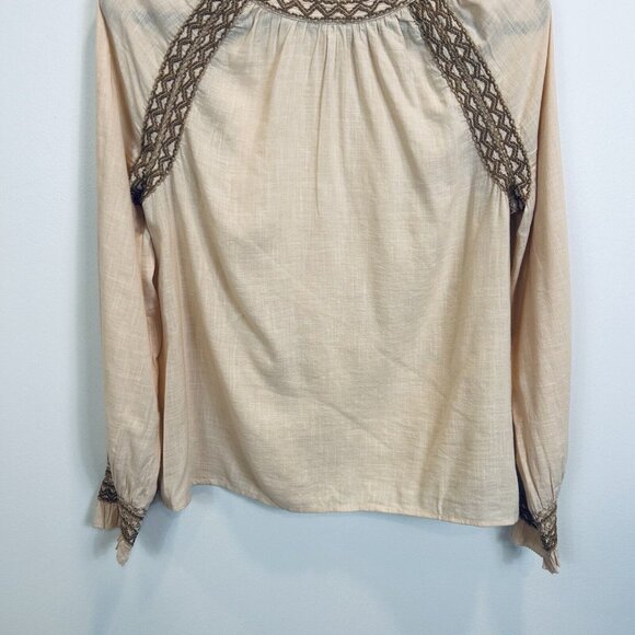 Faherty Brand ARLES blouse blush Small $158 Long Sleeve - Picture 3 of 10